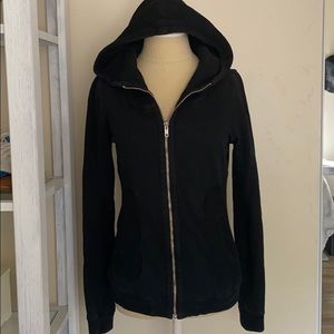 zip up hooded sweatshirt